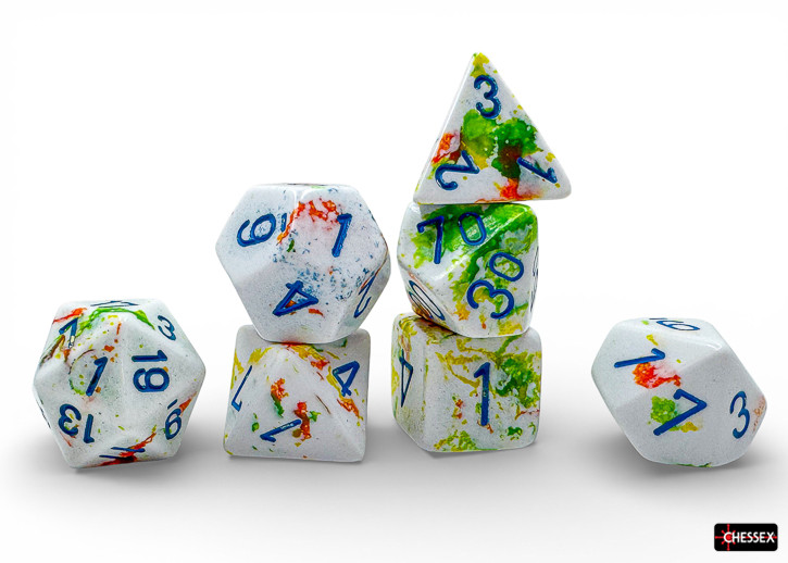 CHX 24409 Brush Breezy/Blue 7-Die Set - Top Tier Board Games