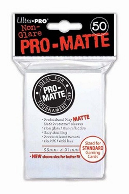 Ultra-Pro: Pro-Matte Standard Sleeves - White 50ct