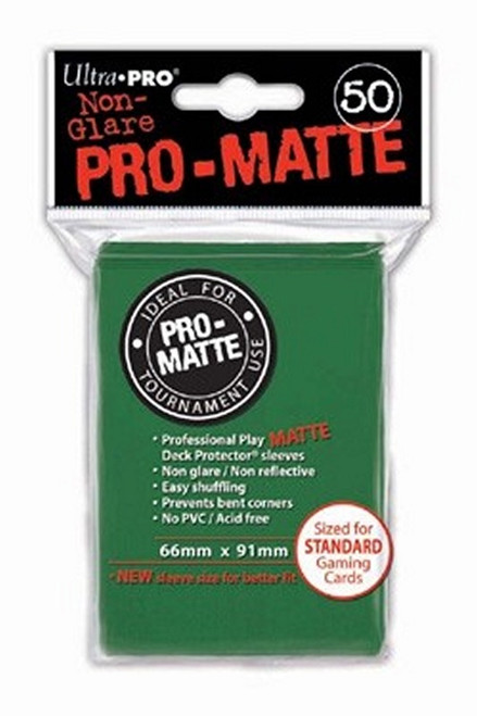 Ultra-Pro: Pro-Matte Standard Sleeves - Green 50ct