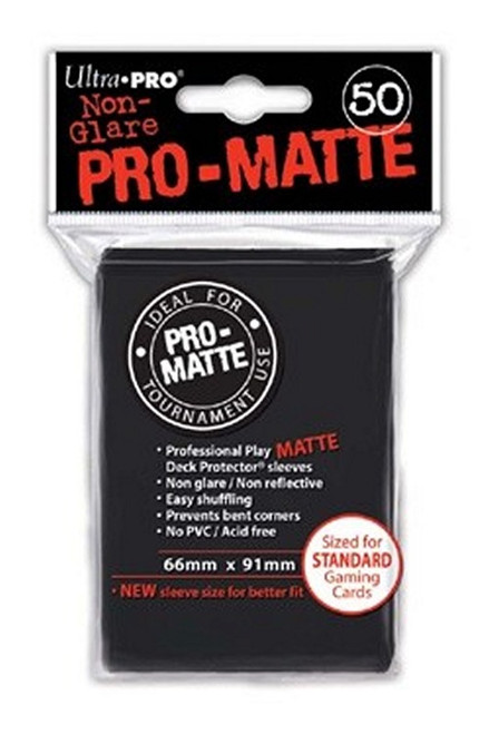 Ultra-Pro: Pro-Matte Sleeves - Black 50ct