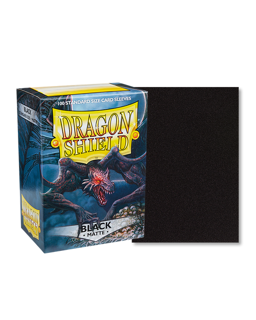 Dragon Shield Matte Sleeves: Black 100ct