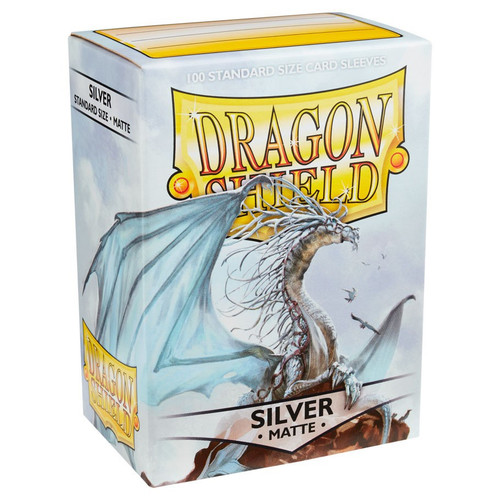 Dragon Shield Matte Sleeves: Silver 100ct