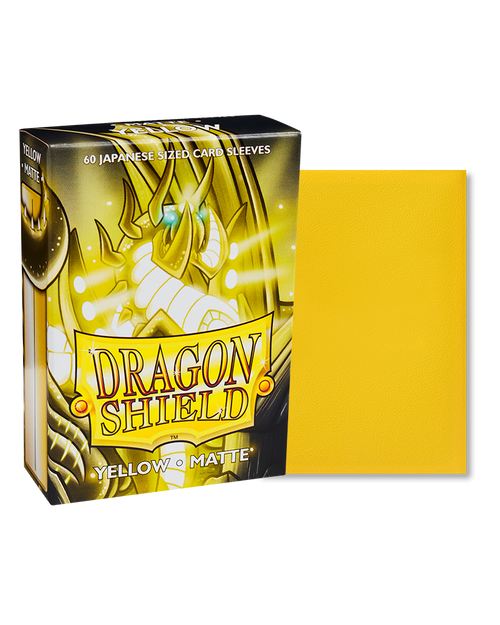 Dragon Shield Japanese Sleeves: Yellow Matte 60ct