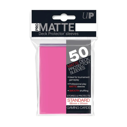 Ultra-Pro: Pro-Matte Standard Sleeves - Bright Pink 50ct