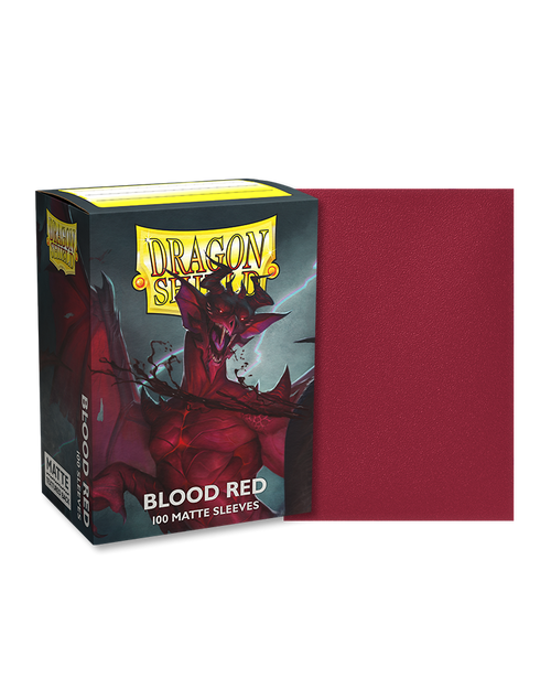 Dragon Shield Matte Sleeves: Blood Red 100ct