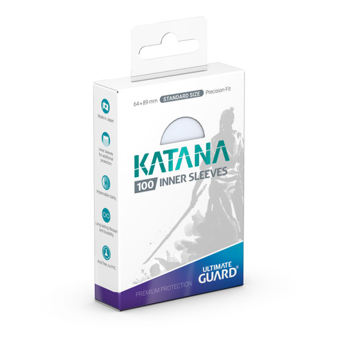 Ultimate Guard: Katana Sleeves - Transparent Inner Sleeves 100ct Ultimate Guard: Katana Sleeves - Transparent Inner Sleeves 100ct