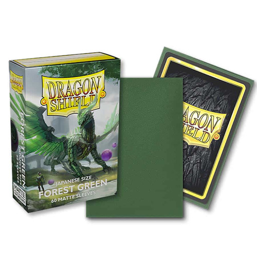 Dragon Shield Japanese Sleeves: Forest Green Matte 60ct
