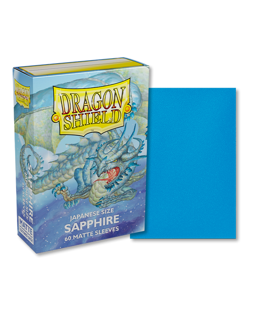 Dragon Shield Japanese Sleeves: Sapphire Matte 60ct