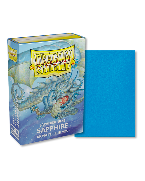 Dragon Shield Japanese Sleeves: Sapphire Matte 60ct