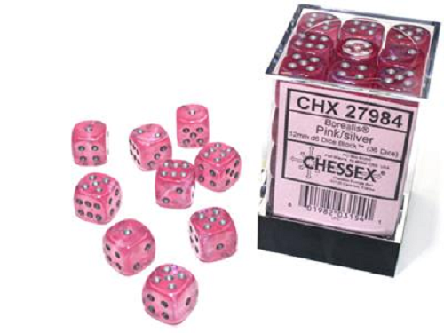 CHX 27984 Borealis Pink/Silver 12mm D6 (36)