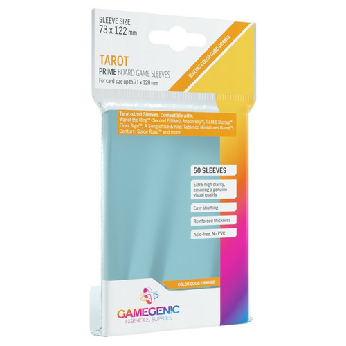 Gamegenic: Prime Clear Tarot-Sized Sleeves