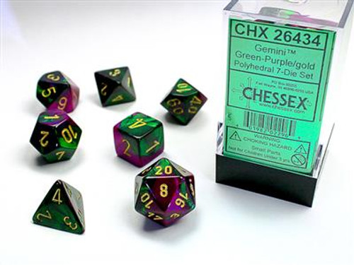 CHX 26434 Gemini Green-Purple/Gold 7-Die Set