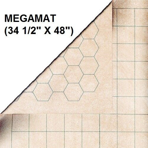 CHX 97246- Double-Sided Megamat w/ 1 in. Squares/Hexs