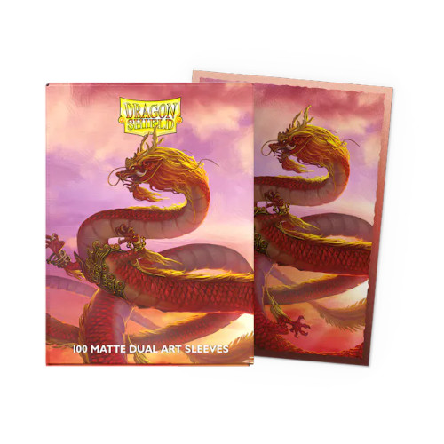 Dragon Shield Brushed Art Dual Matte Sleeves: Chinese New Year 2024 - Year Of The Wood Dragon 100ct
