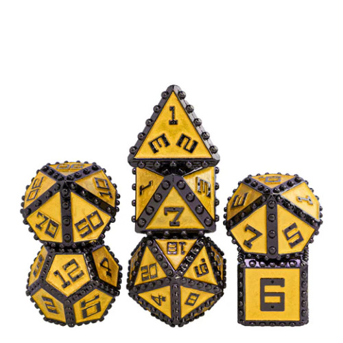 Foam Brain Games: Brigandine Armor - Bannerless Metal RPG Dice Set