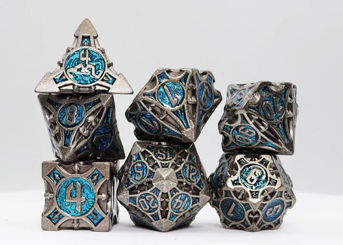 Foam Brain: Quiver of Arrows - Cybernetic Arrow Metal RPG Dice Set