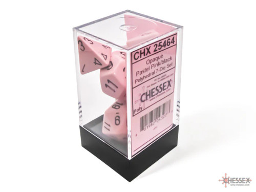 CHX 25464 Opaque Pastel Pink/Black 7-Die Set
