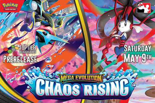 Pokemon Mega Evolution: Chaos Rising Prerelease Entry