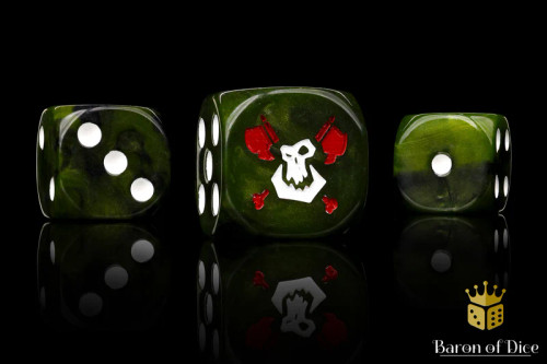 Baron of Dice: Bloody Orc Dice 25ct (Round Corner) Baron of Dice: Bloody Orc Dice 25ct (Round Corner)