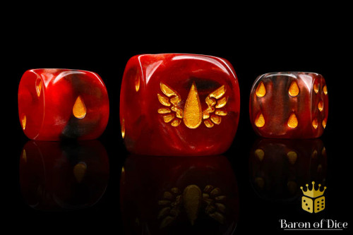 Baron of Dice: Blood Drop Dice 25ct (Round Corner) Baron of Dice: Blood Drop Dice 25ct (Round Corner)