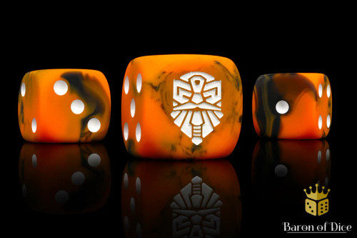 Baron of Dice: Hearth Fire Dice 25ct (Round Corner)
