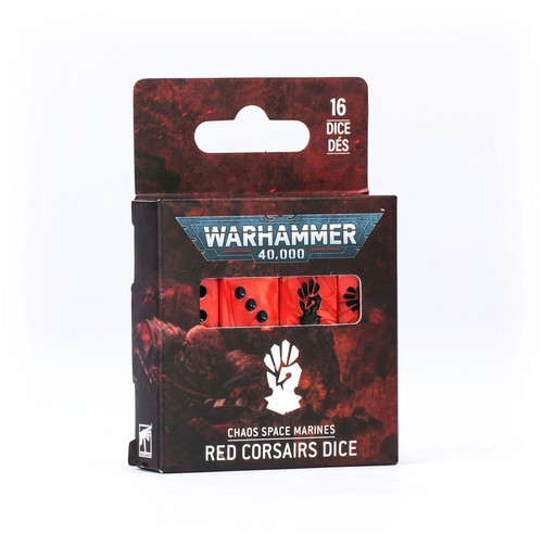 Warhammer 40k: Chaos Space Marines - Red Corsairs Dice Set (2026)