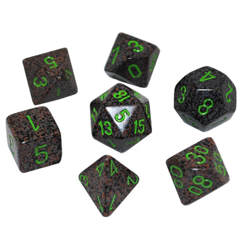 CHX 25310 Earth Speckled 7-Dice Set