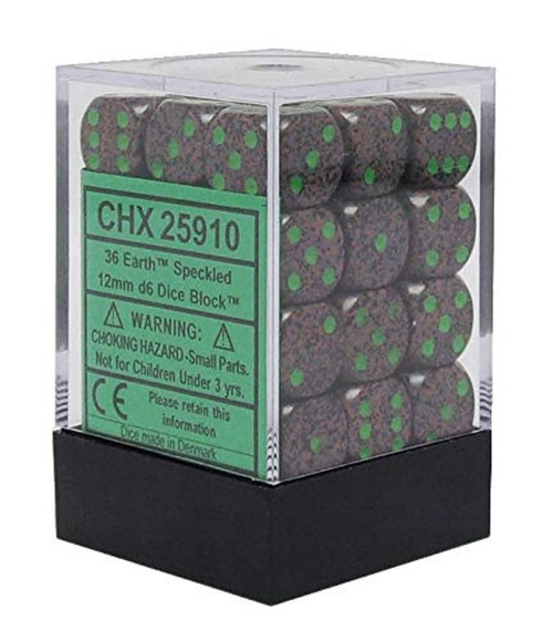CHX 25910 Earth Speckled 12mm D6 (36)