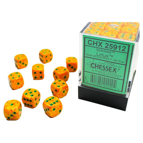 CHX 25912 Lotus Speckled 12mm D6 (36)