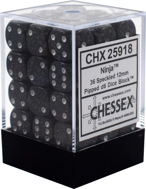 CHX 25918 Ninja Speckled 12mm D6 (36)