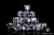 Baron of Dice: Knights Templar Dice - Black (Round Corner)