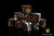 Baron of Dice: Knights Templar Dice - Gold 25ct (Square Corner)