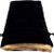 Black Velvet with Luxury Gold Satin Lining Dice Bag (4"x6")