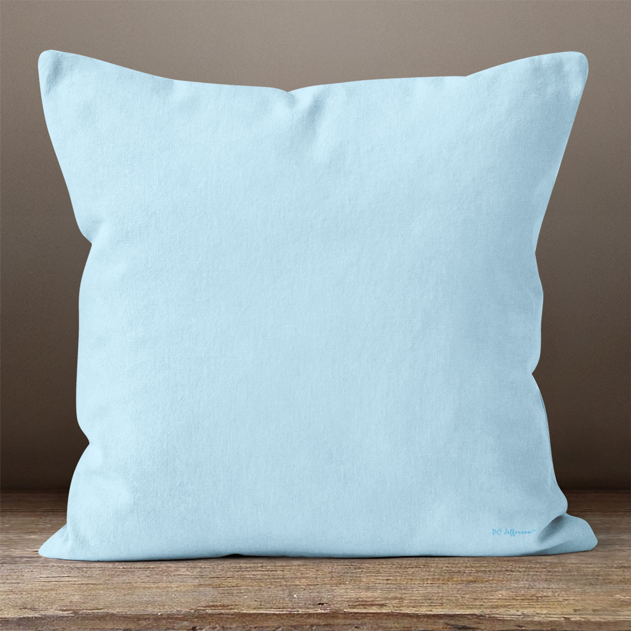 baby blue throw pillows