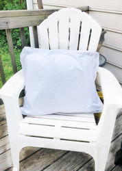 DIY Outdoor Pillow Cover (Using a Shower Curtain!)