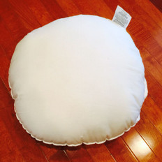 17" Round Polyester Woven Pillow Form