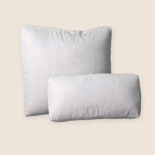 12" x 23" x 2" 25/75 Down Feather Box Pillow Form