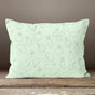 Light Green with Vegetables Throw Pillow