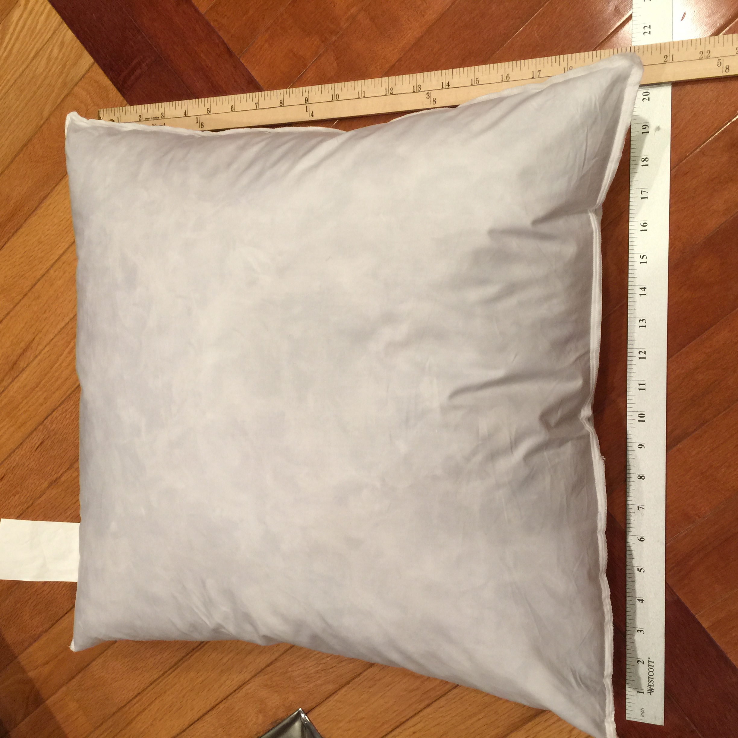 pillows in vacuum bags