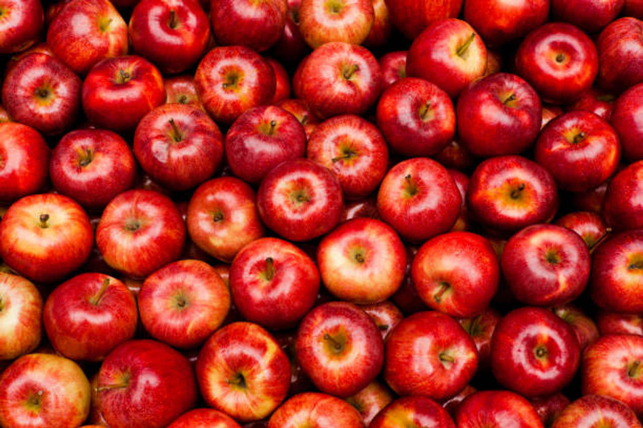 red apples laid out 