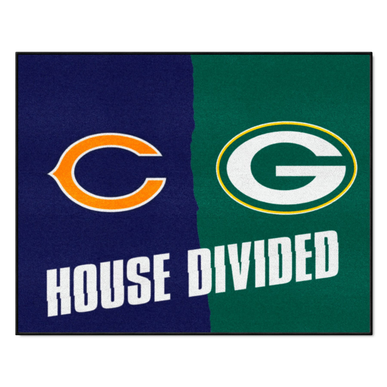 Area Rug with Green Bay Packers (Green Background) sports team logo!