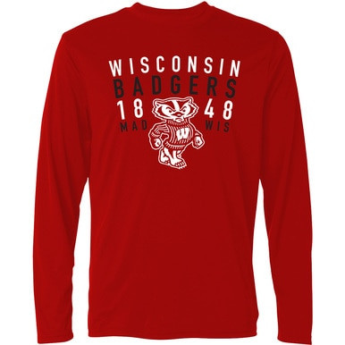 Wisconsin Badgers 1848 Long Sleeve Adult Tee (7399)