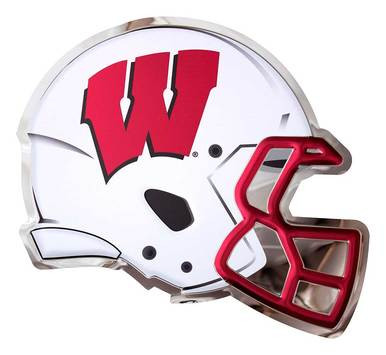 Metal Art Badgers Football Helmet 6710