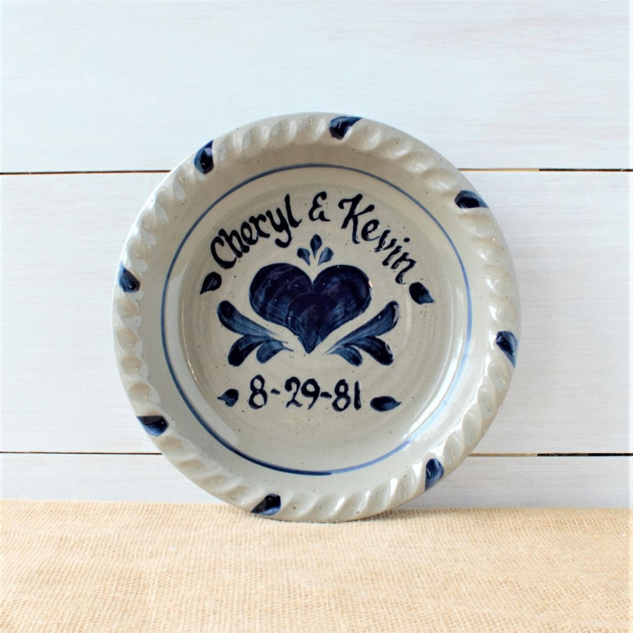 Delightful Stoneware Personalized Pie Dish - Life Is Sweet at