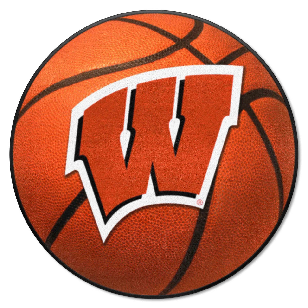 Wisconsin Badgers Fanmat Ball-Shaped Rug (6338)