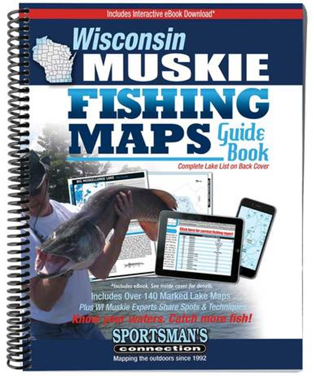 Wisconsin Muskie Fishing Maps Guide Book - WisconsinMade Artisan Collective