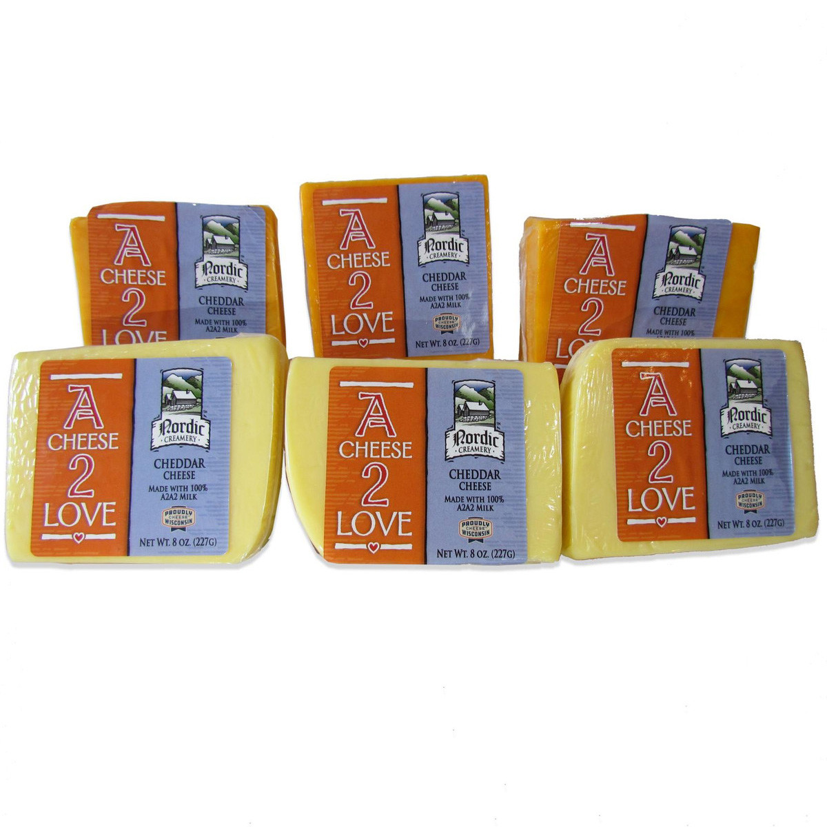Nordic Creamery A2 Cheddar Cheese 6-Pack | WisconsinMade