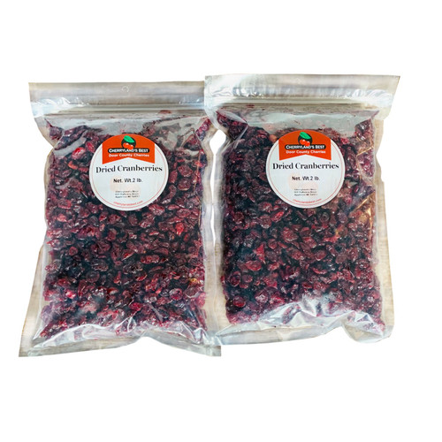 Door County Cherryland's Best, Sweetened Dried Cranberries - Two 2 lb. Packs Door County Cherryland's Best, Sweetened Dried Cranberries - Two 2 lb. Packs