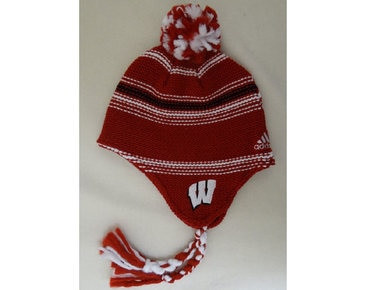 University of Wisconsin Mens Tassel Knit Hat