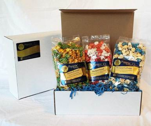 Wisconsin Sports Gourmet Popcorn Gift Pack